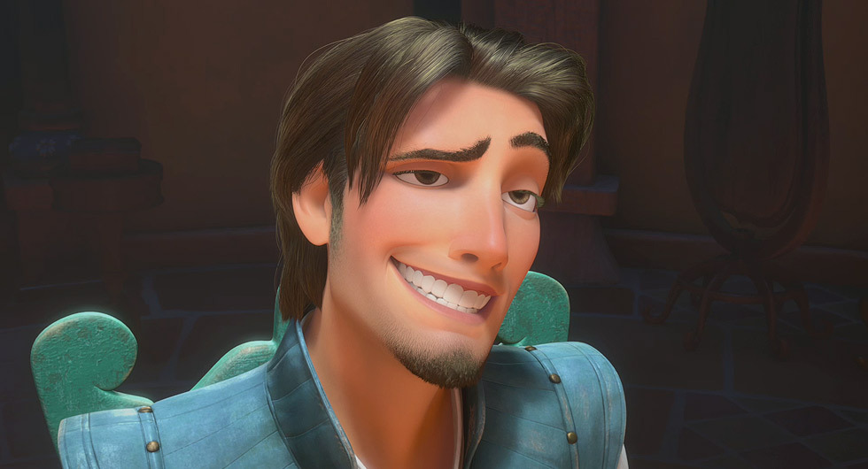 Flynn Rider from Tangled smiling.