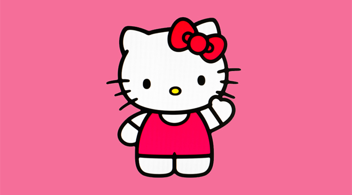 Hello Kitty waving