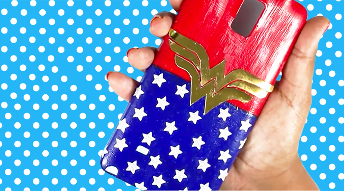 DIY Wonder Woman Phone Case