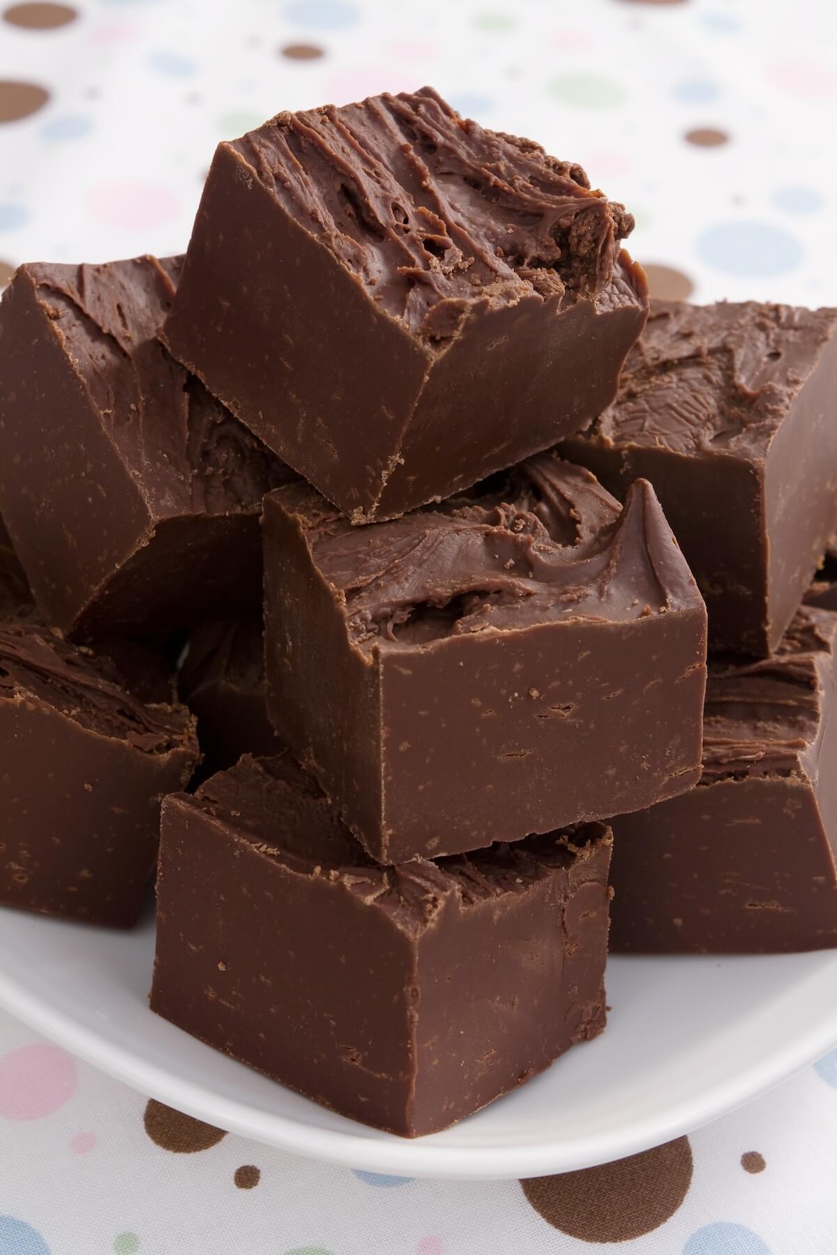 Shutterstock: A sweet serving of rich chocolate fudge.