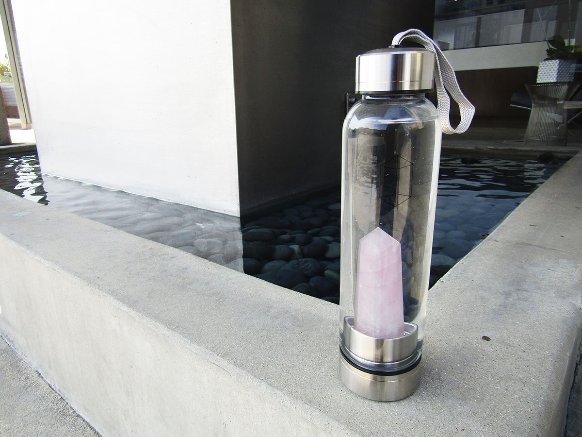 We Tried a CrystalInfused Rose Quartz Glacce Water Bottle