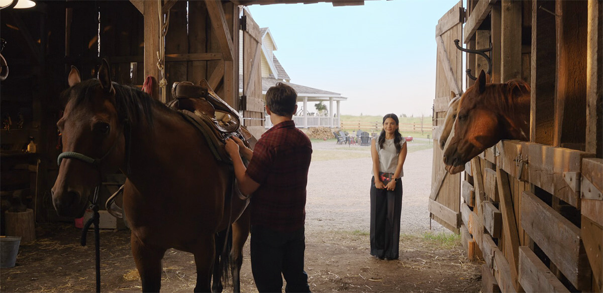 My Life With the Walter Boys: Jackie and Alex in shed