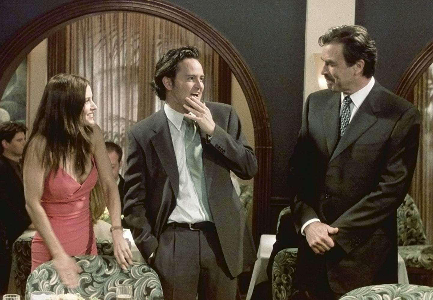 Monica, Chandler and Richard on Friends