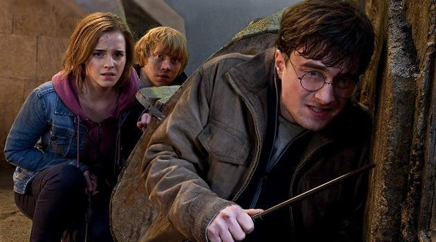 Rupert Grint, Daniel Radcliffe, and Emma Watson in Harry Potter and the Deathly Hallows: Part 2