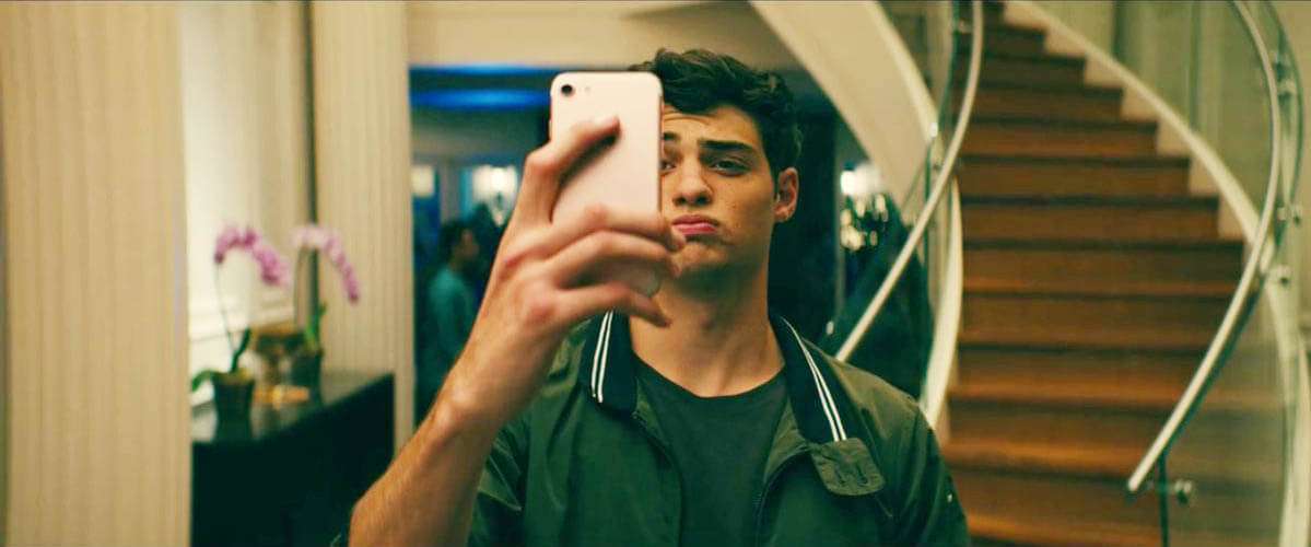 To All the Boys I Loved Before: Noah Centineo as Peter Kavinsky taking a selfie