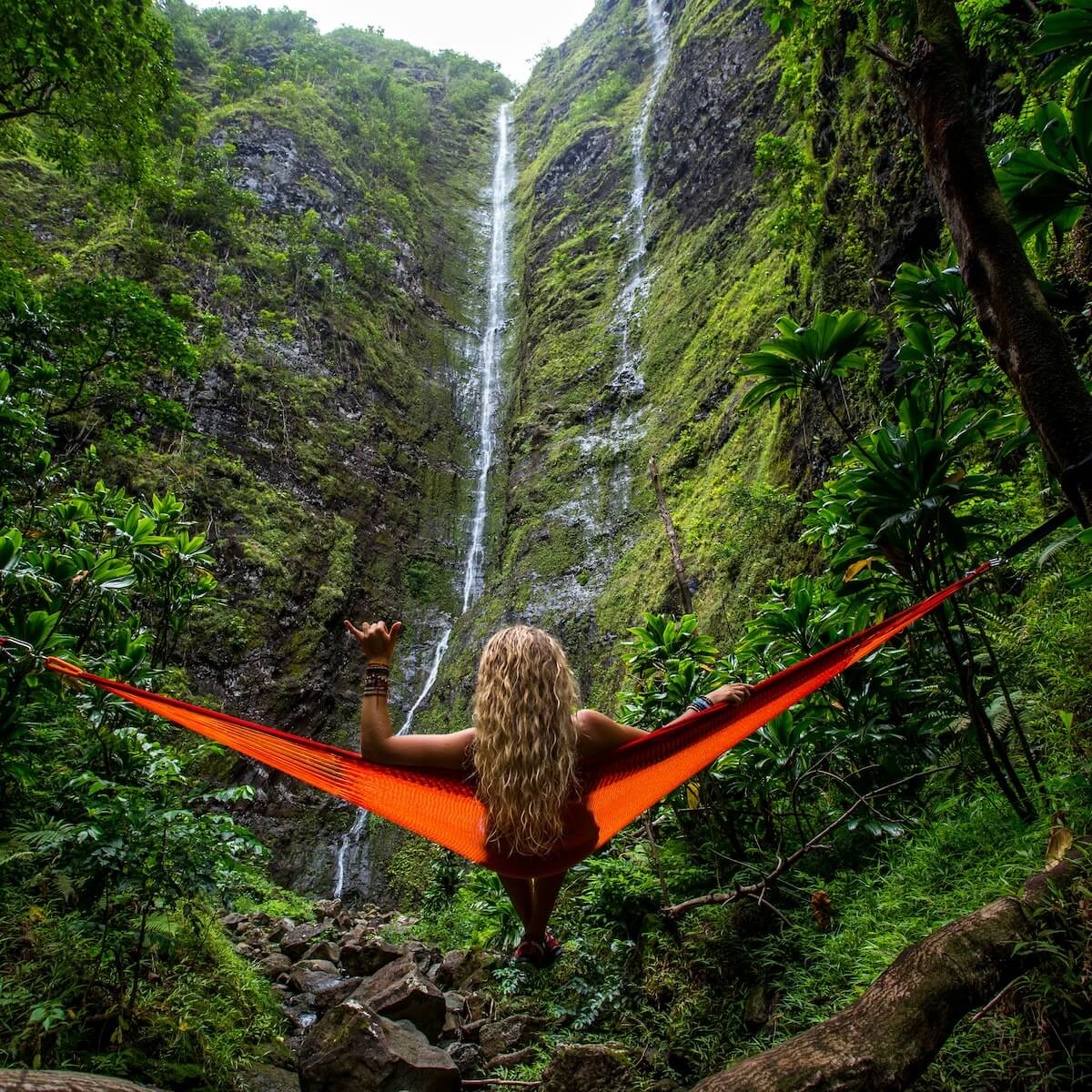 Unsplash: Woman on island hammock by Kalen Emsley