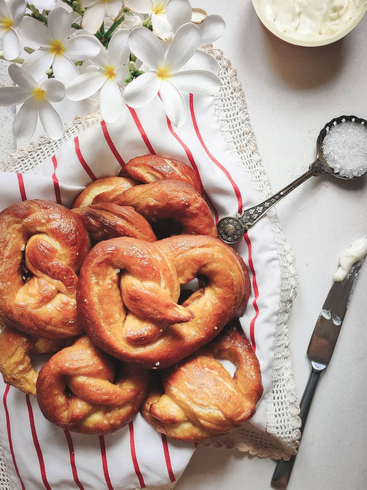 Unsplash: Plate of soft pretzels by Kanika Kishore