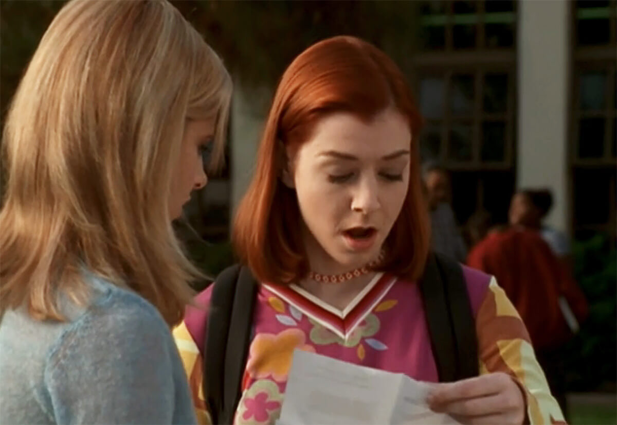 Buffy the Vampire Slayer: Willow read's Buffy's SAT scores