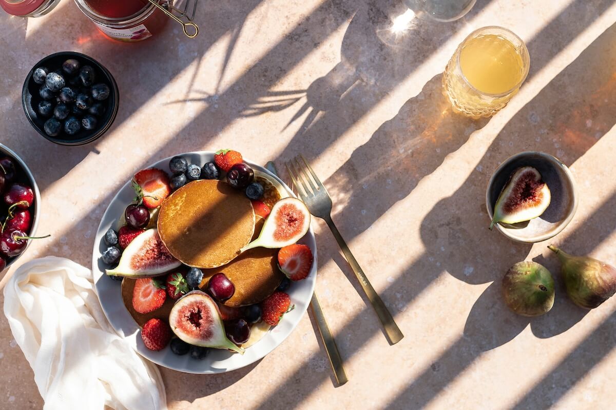 Unsplash: Brunch with pancakes and figs by Michelle Henderson