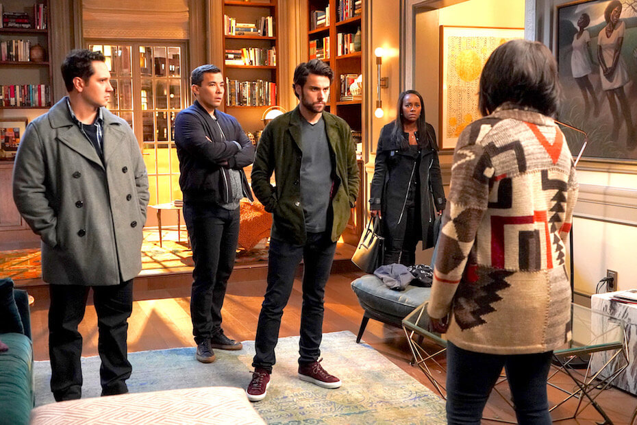 How to Get Away With Murder: Cast in Living Room