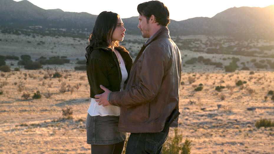 Roswell, New Mexico couple in desert