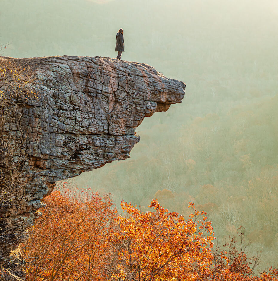 Shutterstock: Hawksbill Crag, Arkansas