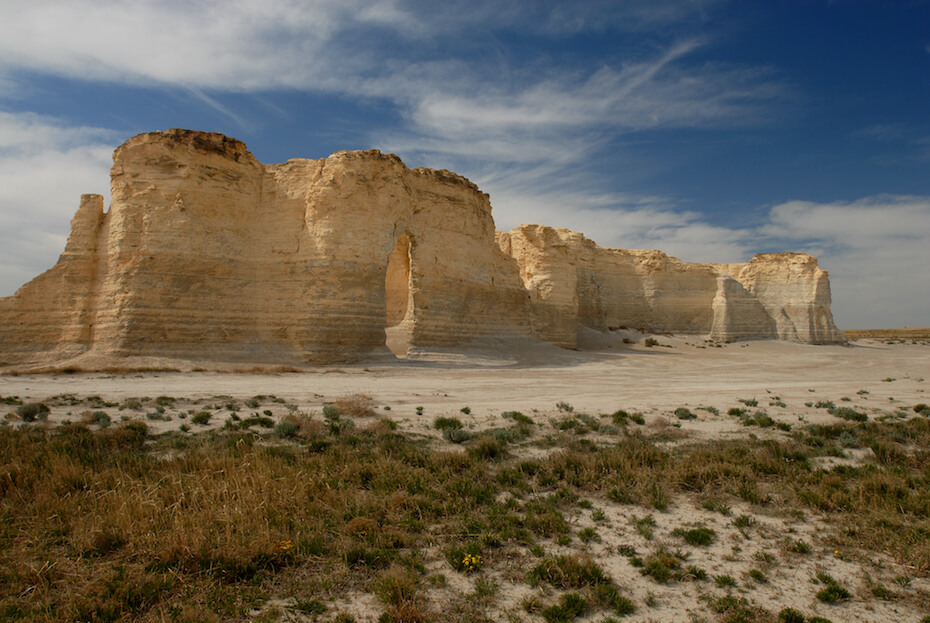 Shutterstock: Monument Rocks, Kansas
