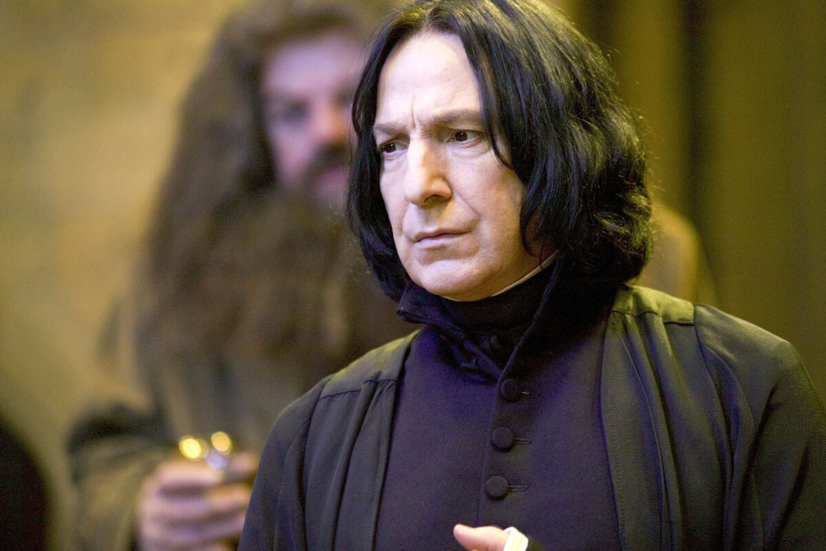 Alan Rickman as Severus Snape