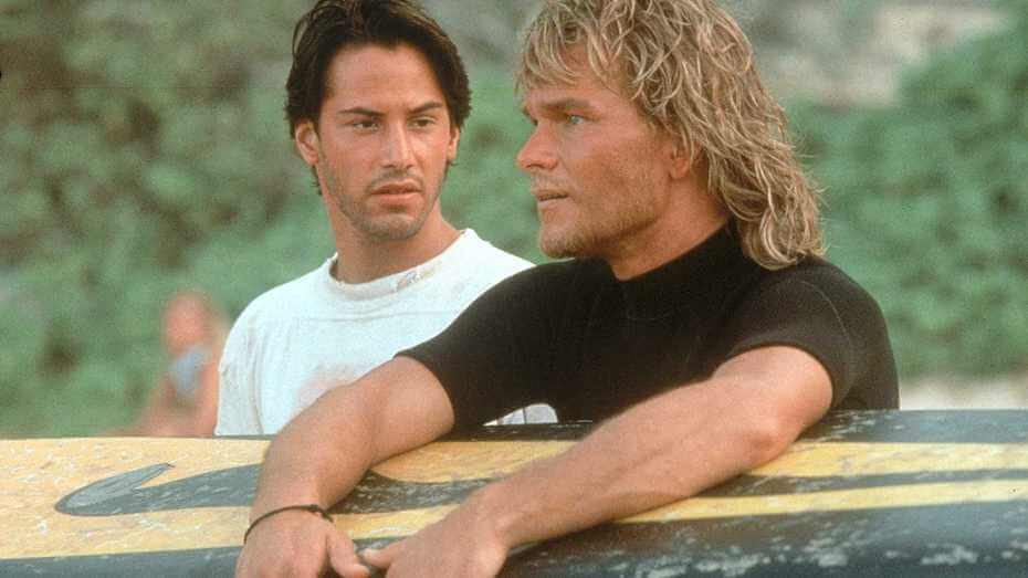Point Break: Keanu Reeves and Patrick Swayze