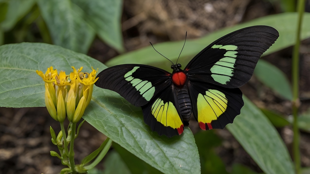 Shutterstock: Ornithoptera alexandrae, the Queen Alexandra's birdwing, is the largest species of butterfly in the world, with females reaching wingspans slightly in excess of 25 cm to 28 cm. This birdwing is restri