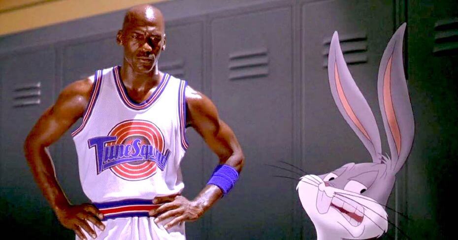 Space Jam: Michael Jordan and Bugs Bunny
