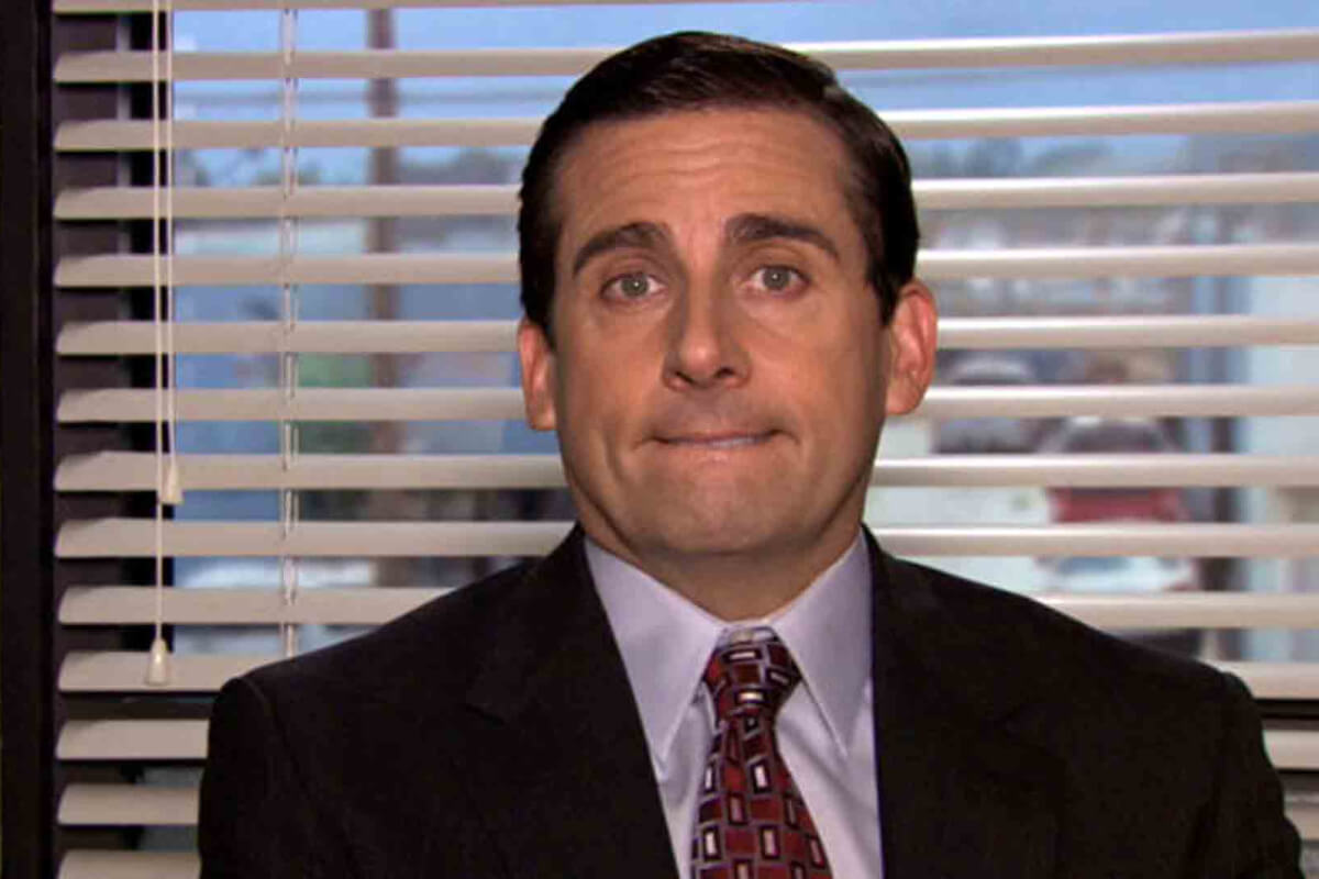 Steve Carell as Michael Scott in The Office