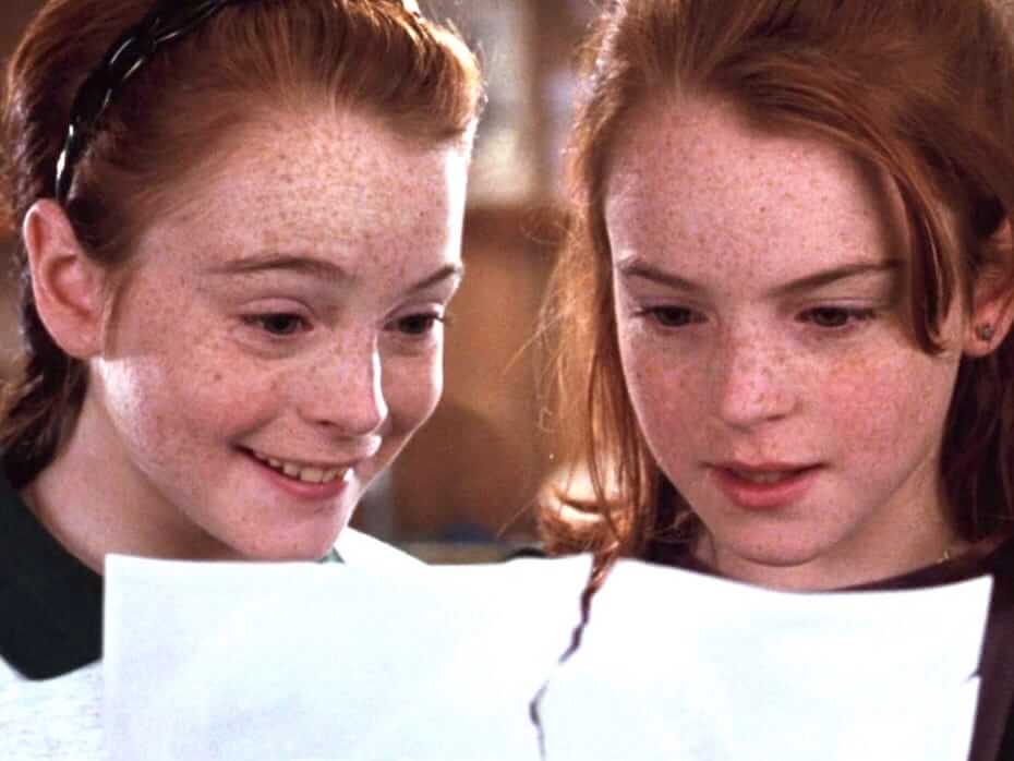 The Parent Trap: Hallie and Annie put together a picture of their parents