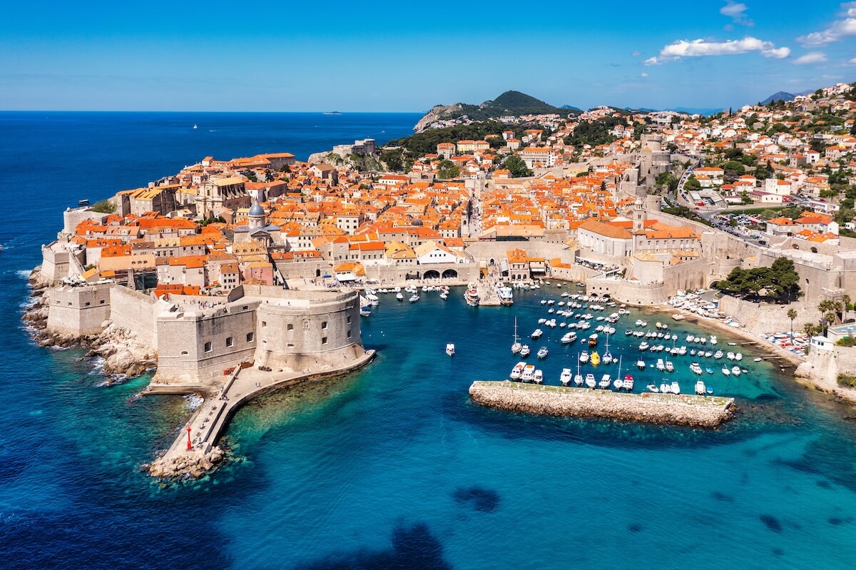 Shutterstock: Dubrovnik a city in southern Croatia fronting the Adriatic Sea, Europe. Old city center of famous town Dubrovnik, Croatia. Picturesque view on Dubrovnik old town (medieval Ragusa) and Dalmatian Coast.