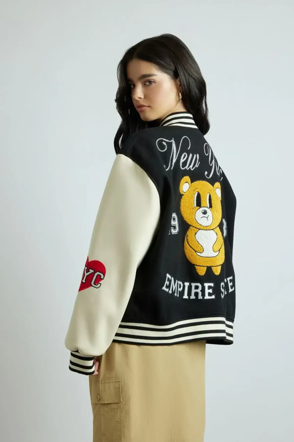 forever 21 new york letterman jacket