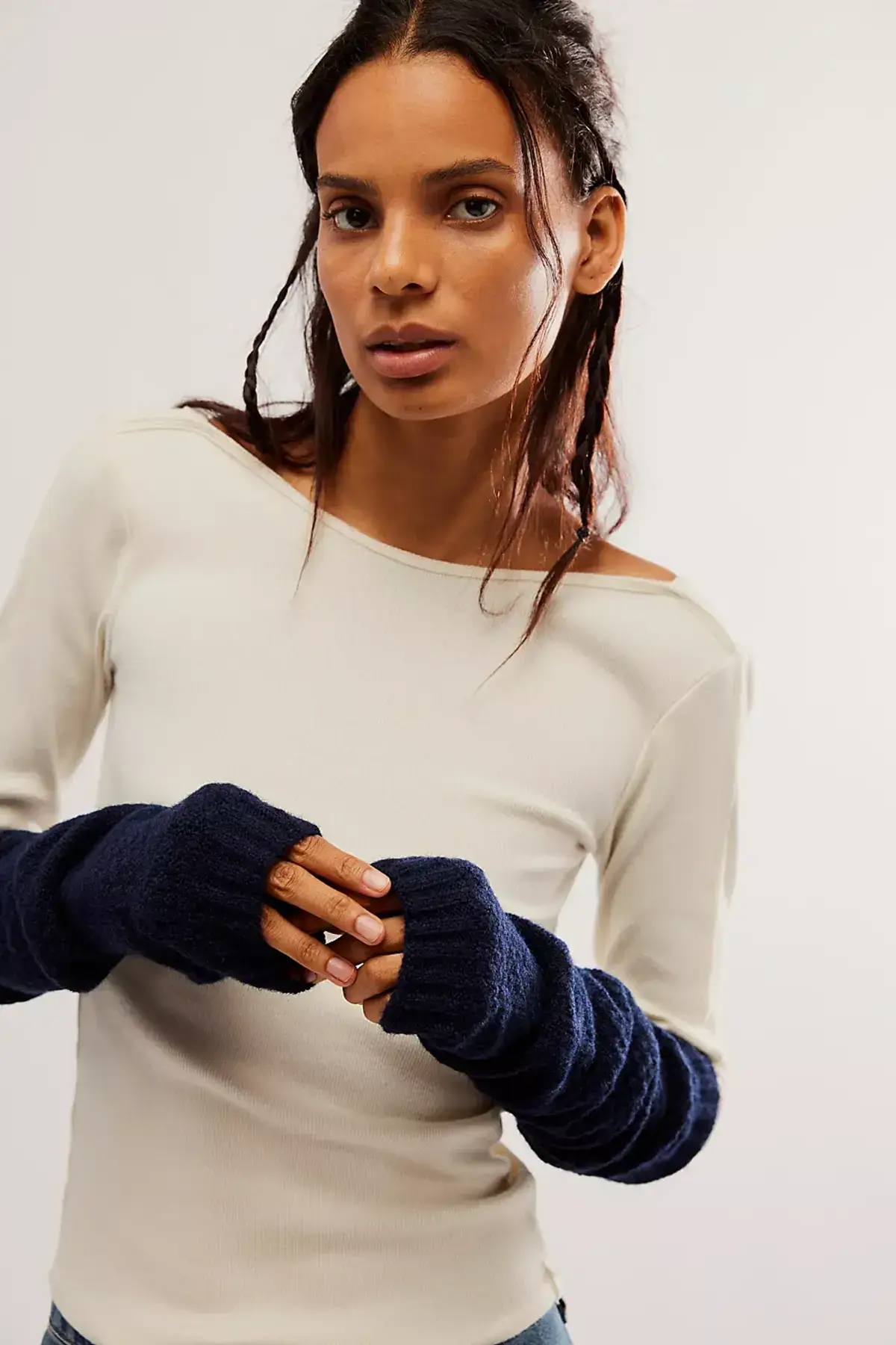 free people amour knit arm warmers