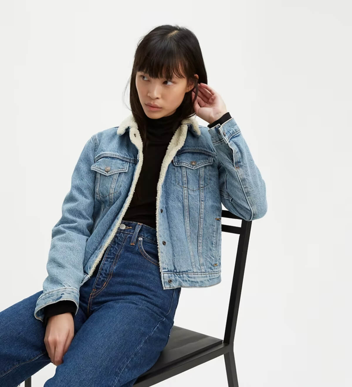 levi's sherpa denim jacket