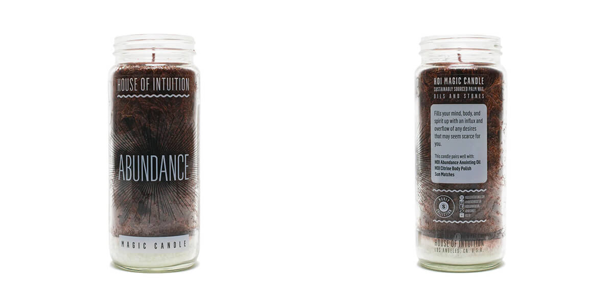 House of Intuition Abundance Magic Candle