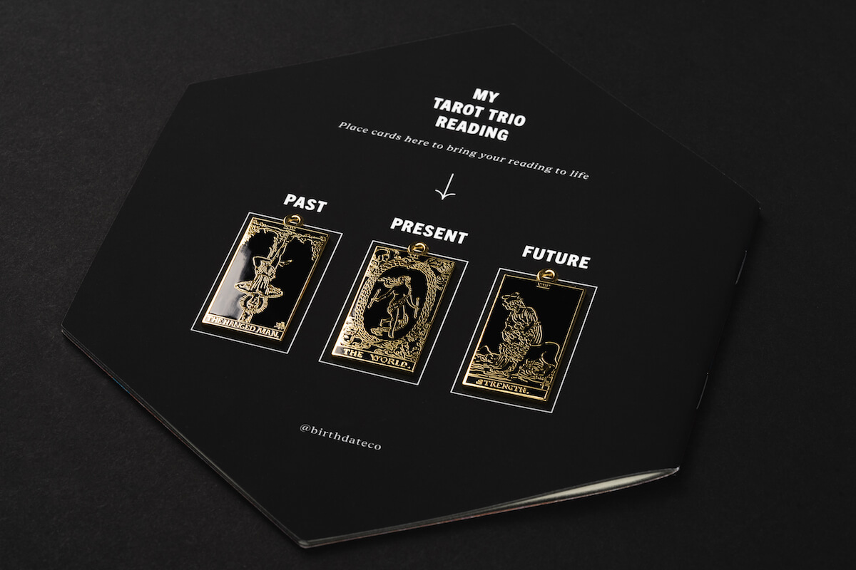 Birthdate Co. tarot trio charms