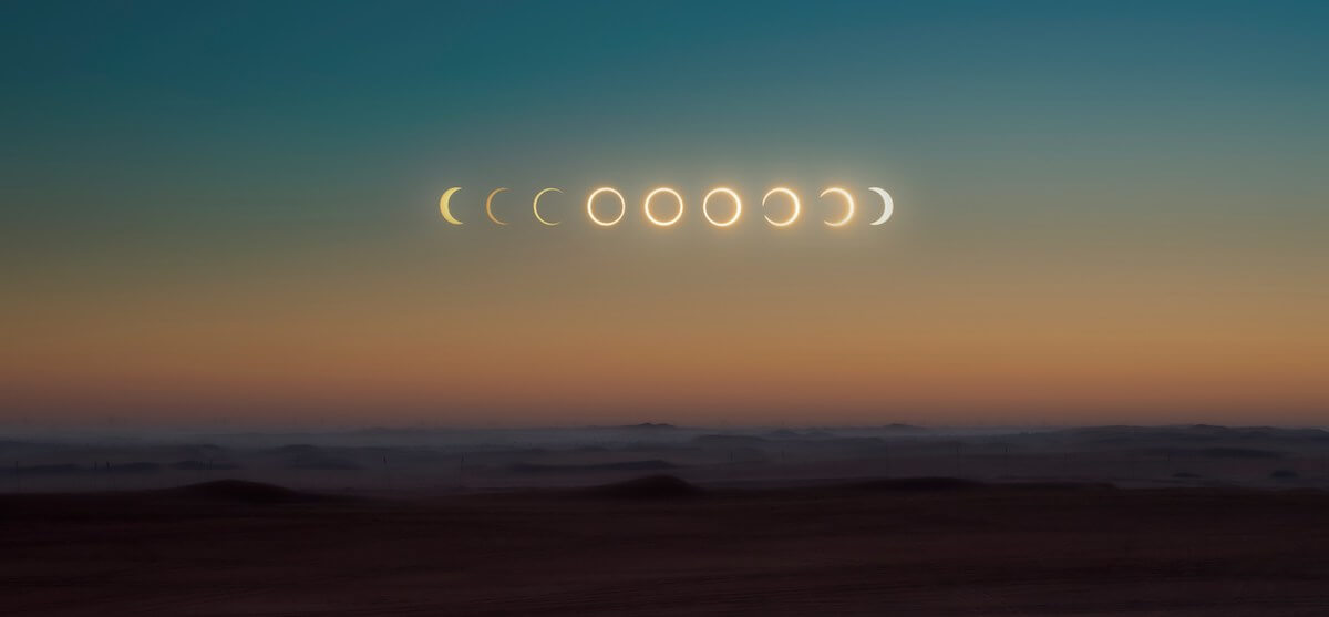 Unsplash: Solar eclipse phases by Abed Ismail