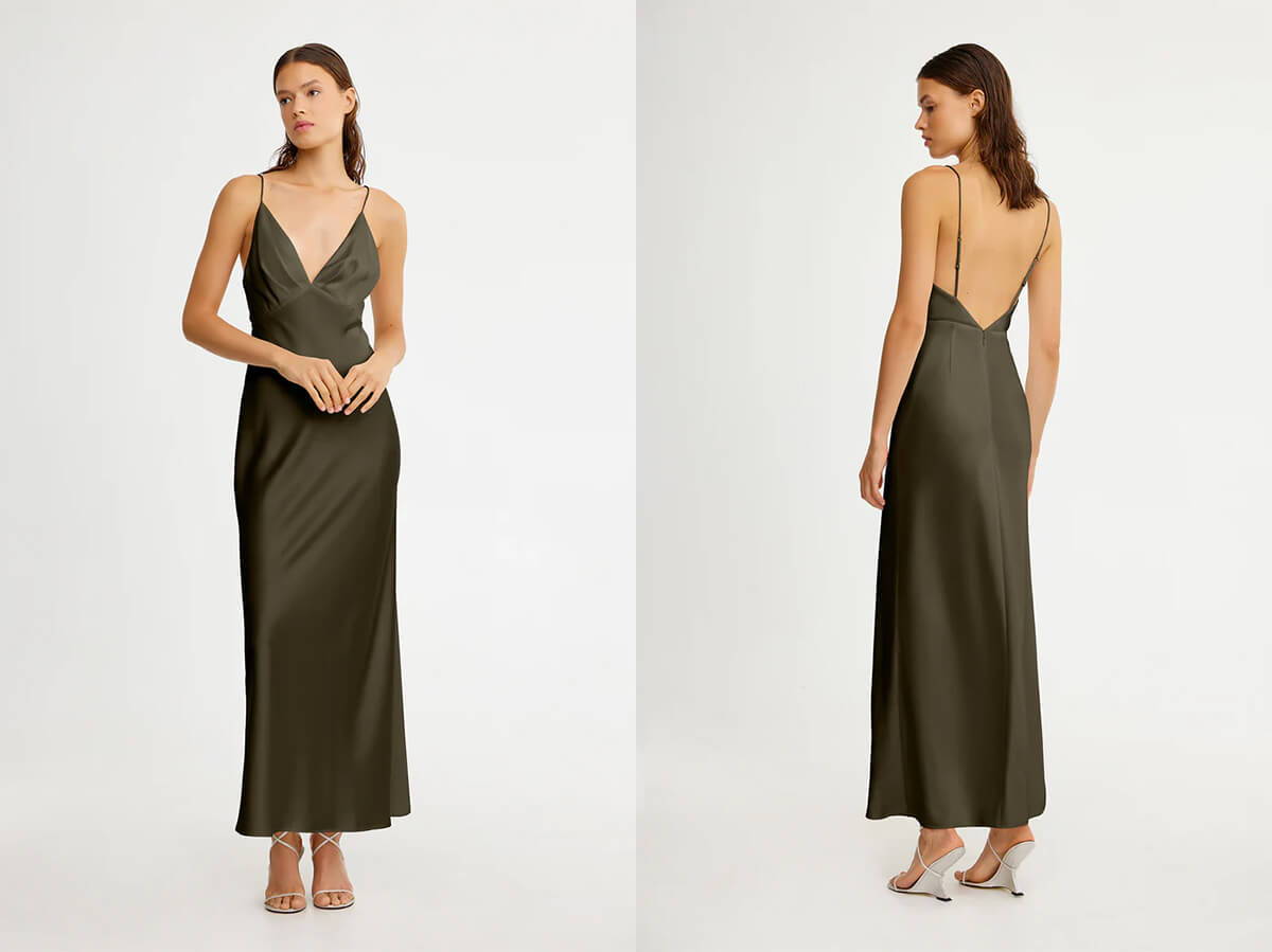 The Clasisc Plunge - Significant Other Esme Plunge Midi Dress