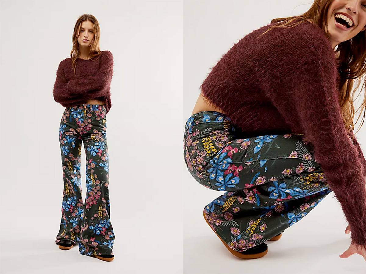 wrangler wanderer printed jeans