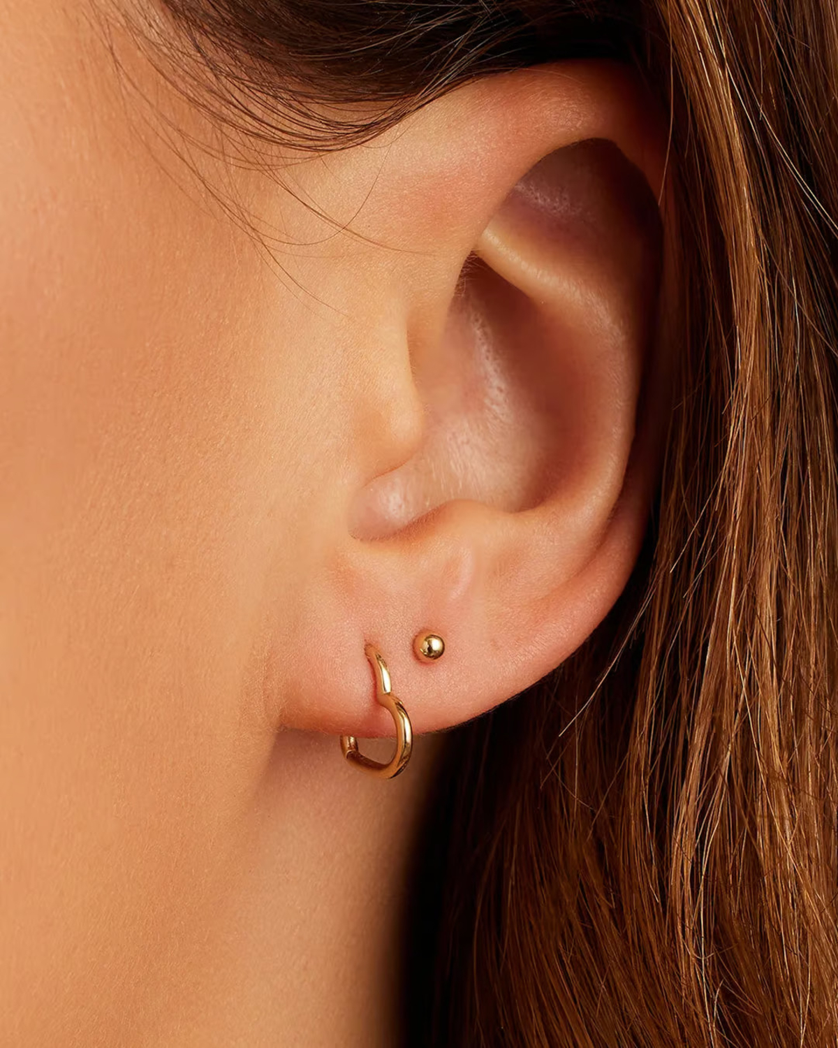 gorjana mini open heart huggies