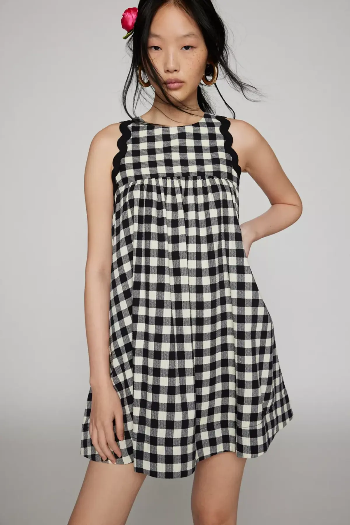 kimchi blue scalloped babydoll dress