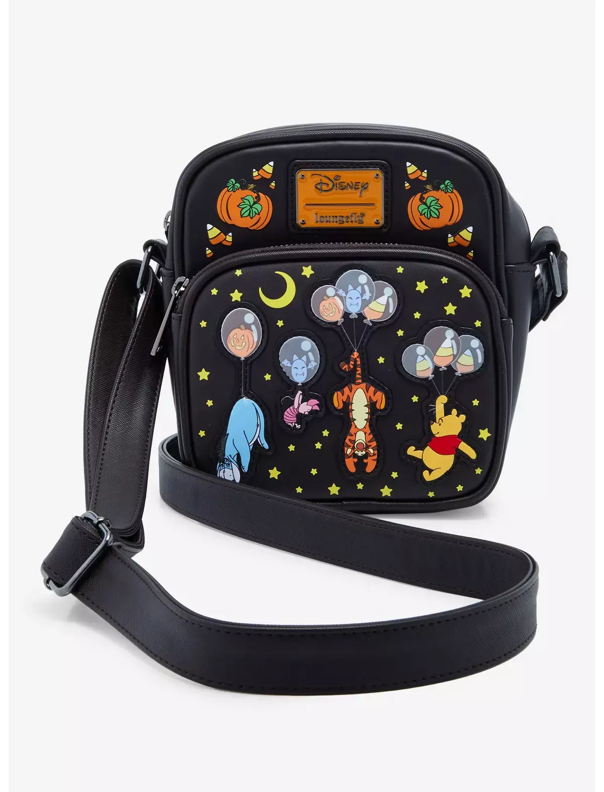 boxlunch loungefly winnie the pooh glow in the dark crossbody bag