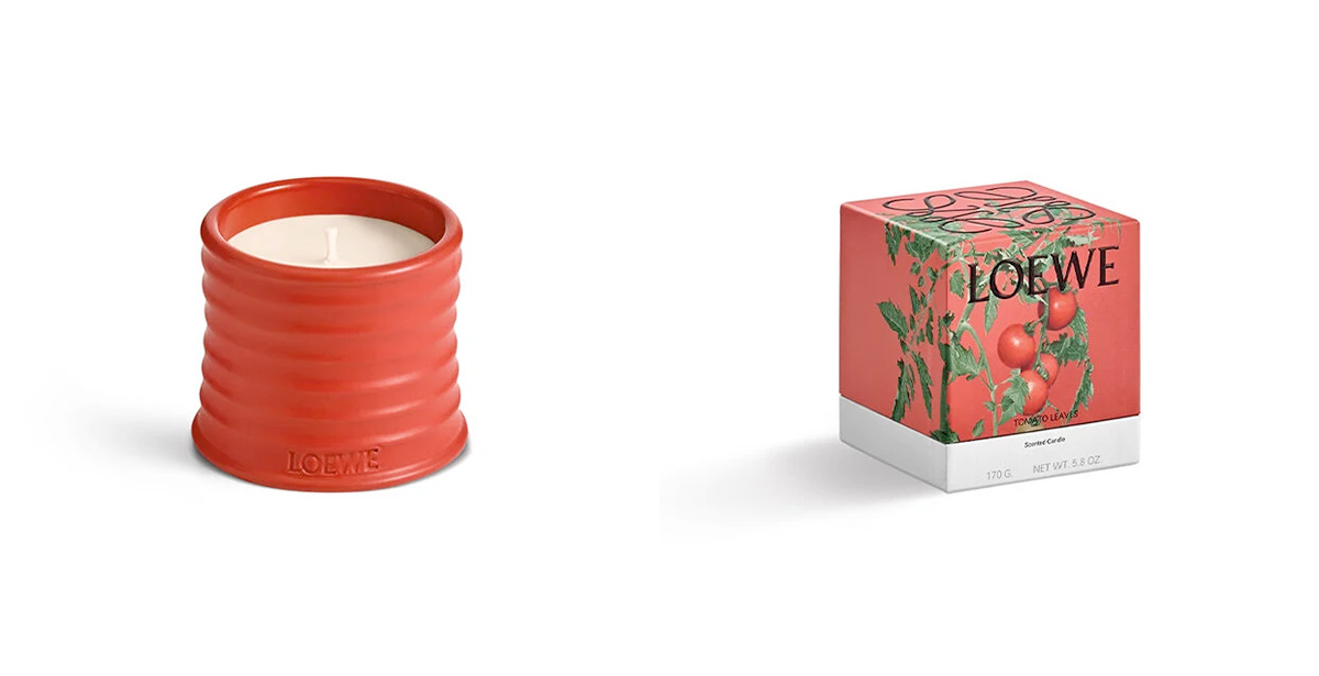 LOEWE Small Tomato Leaves Candle