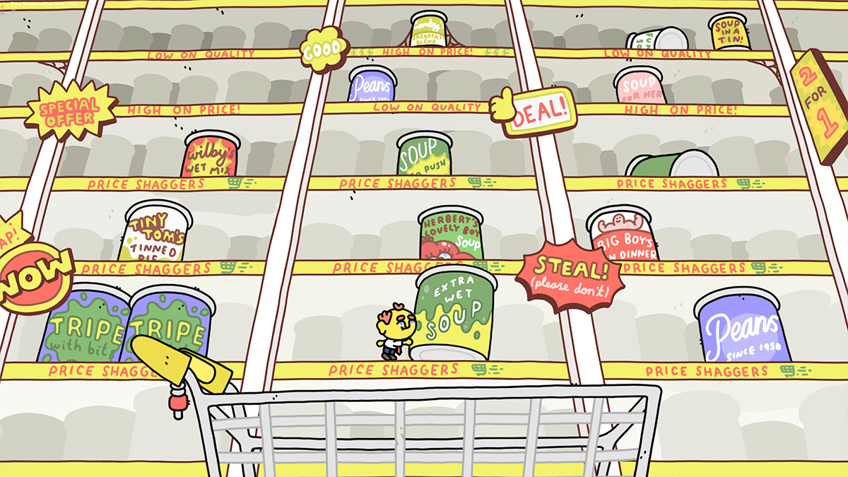 Thank Goodness You're Here: Grocery Shelves