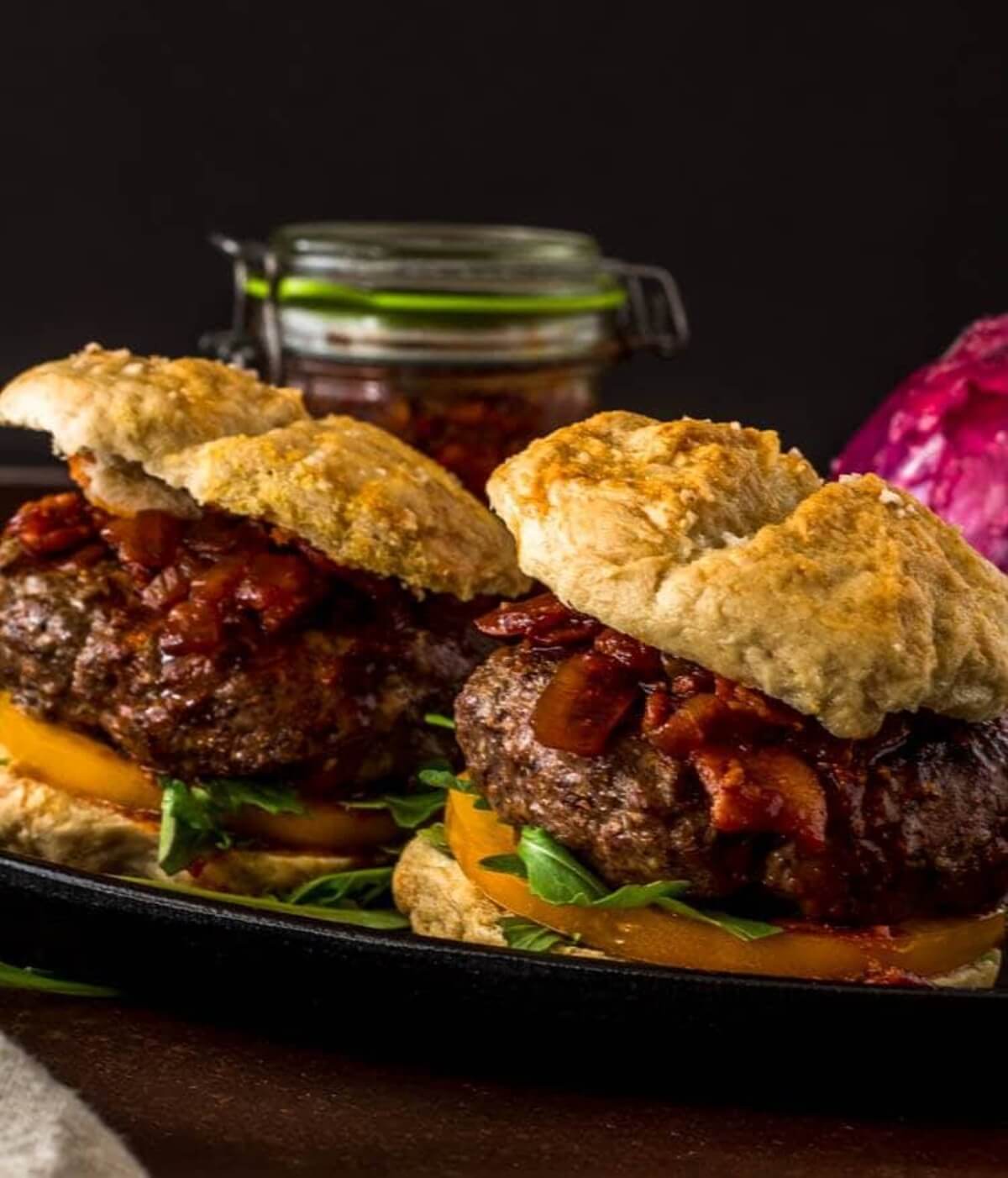 beyond mere sustenance bacon jam burger