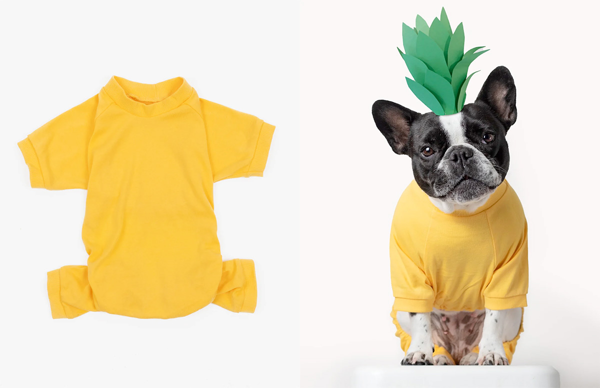 Leveret Dog's Solid Classic Color Pajamas