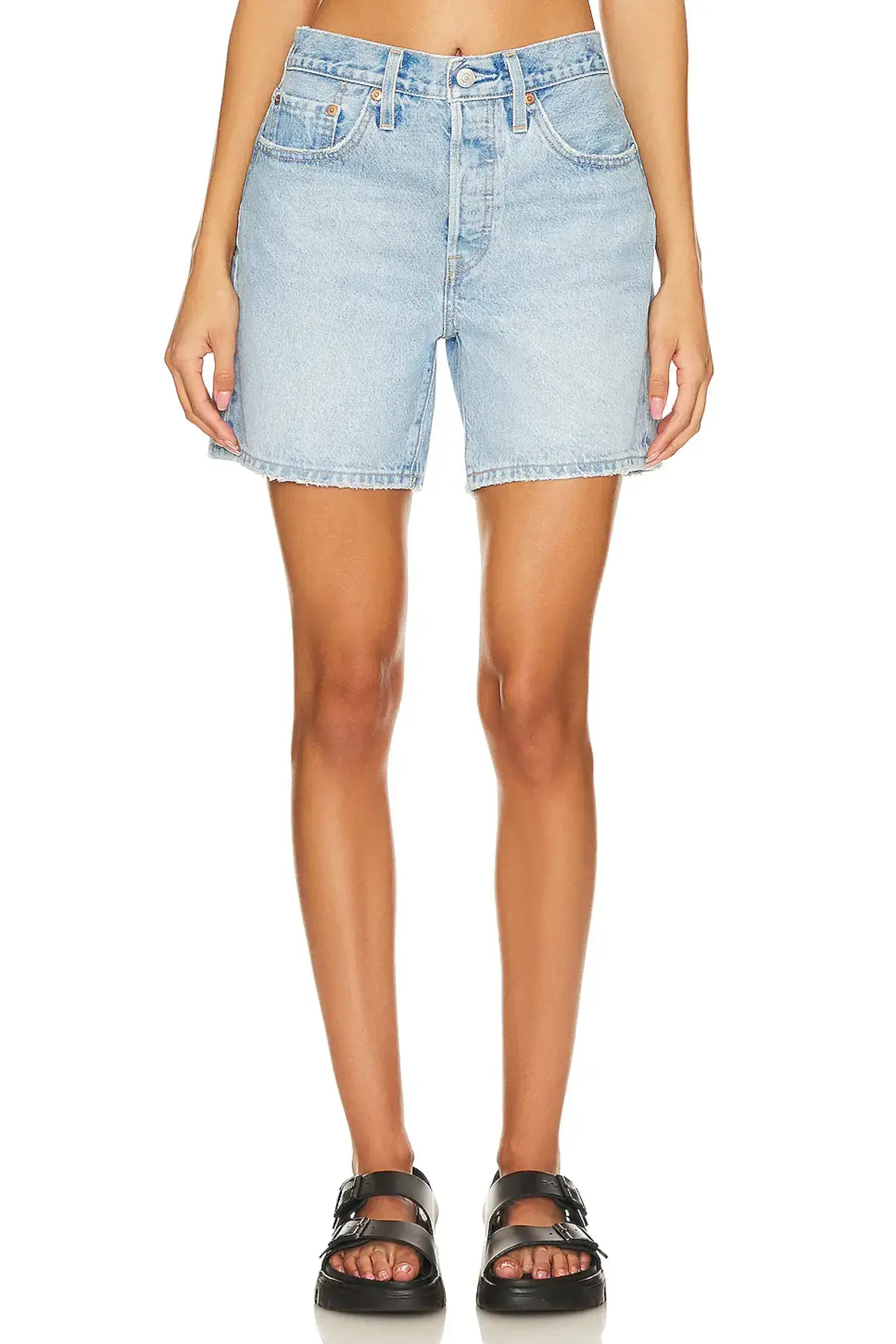 levi's 501 mid thigh short