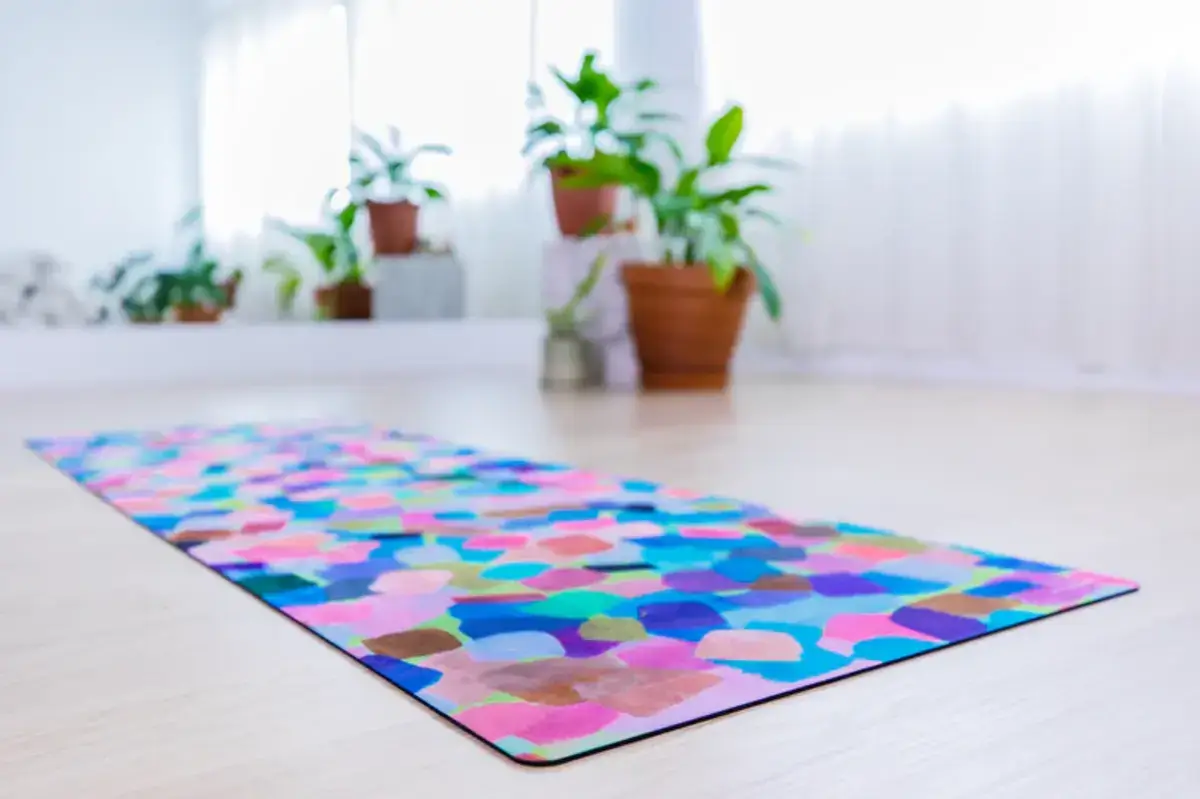 wild mingo confetti yoga mat