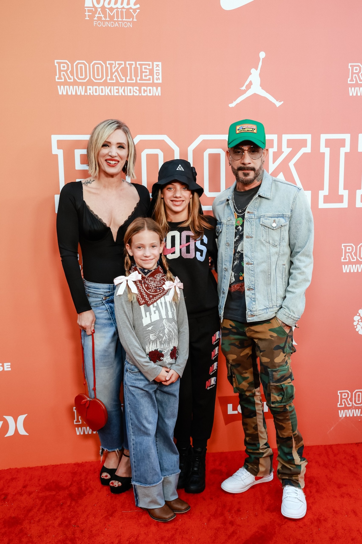 AJ McLean and family at Rookie Kids Fashion Show 2024