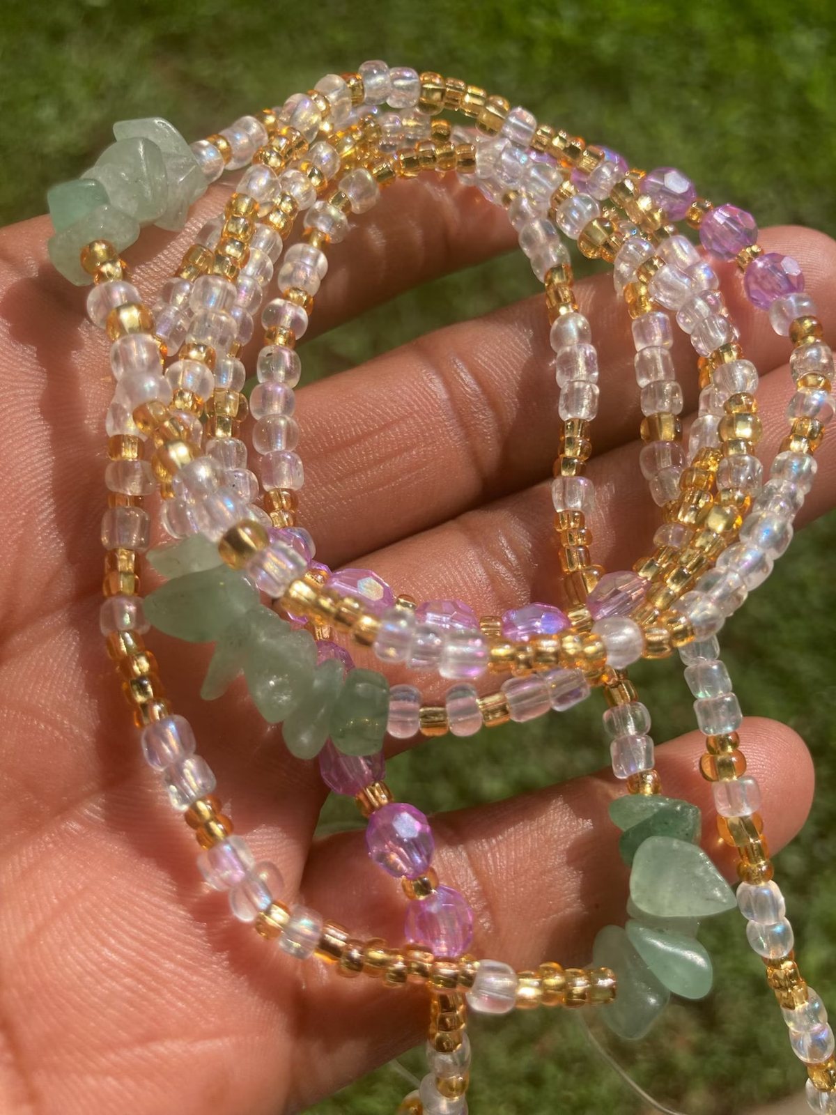 balance and beads prosperity waist beads