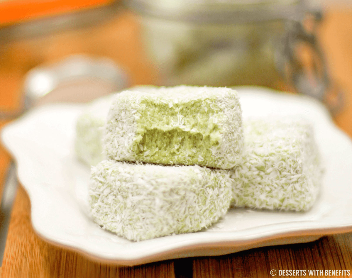 desserts with benefits matcha coconut fudge