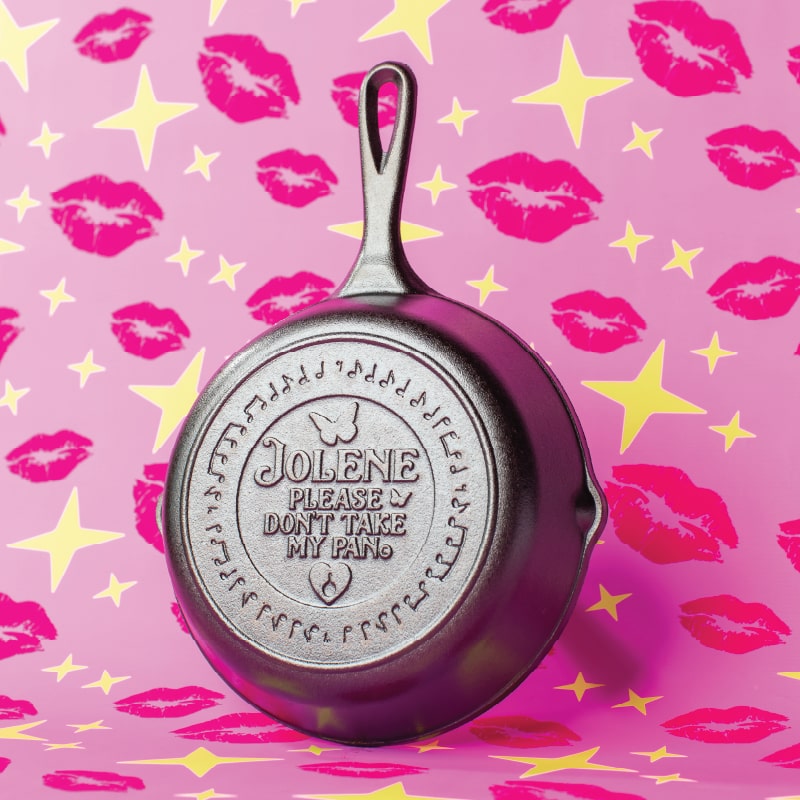 8" Dolly Parton Cast Iron Skillet