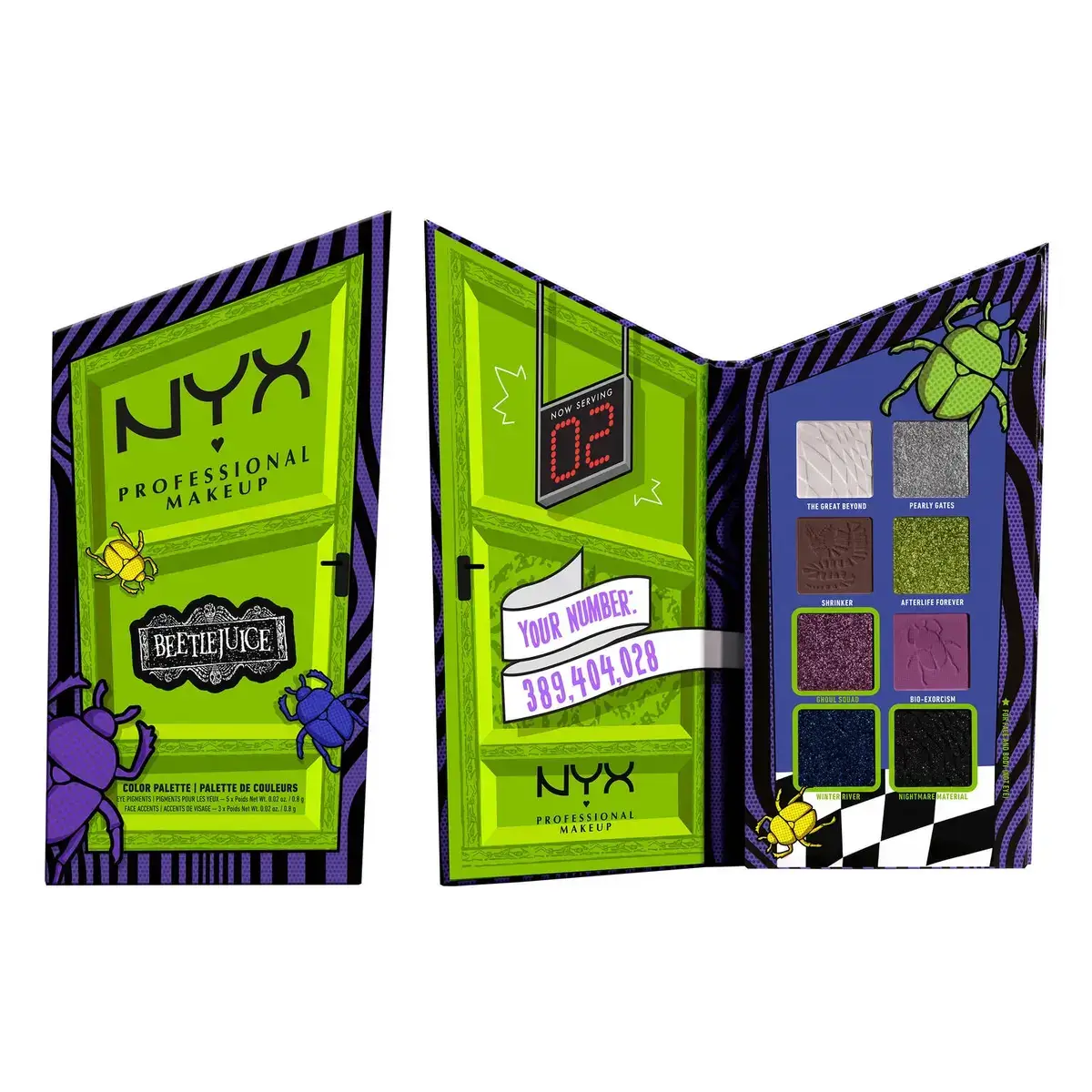 nyx beetlejuice makeup palette