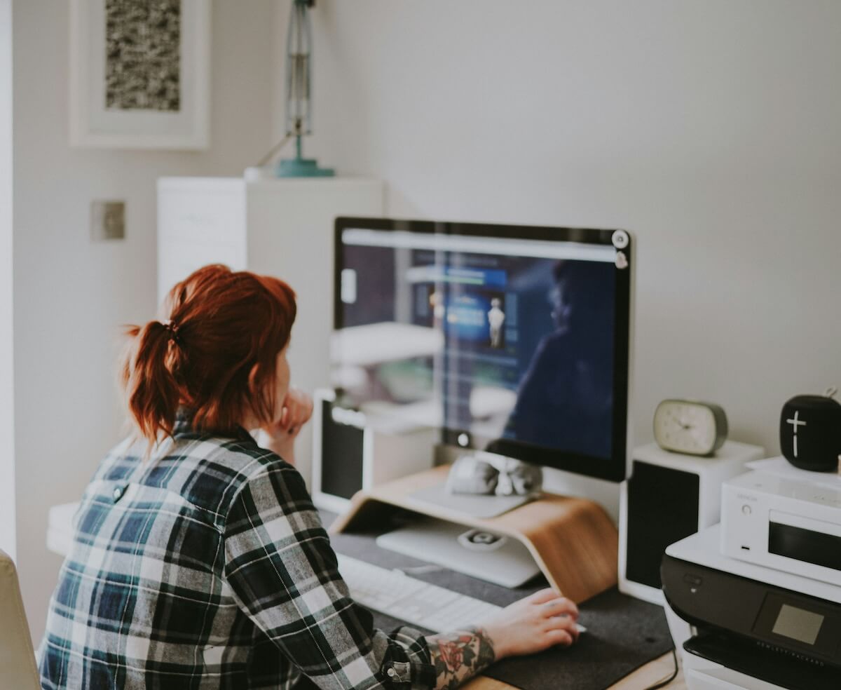 Unsplash: Woman hard at work on computer by Annie Spratt