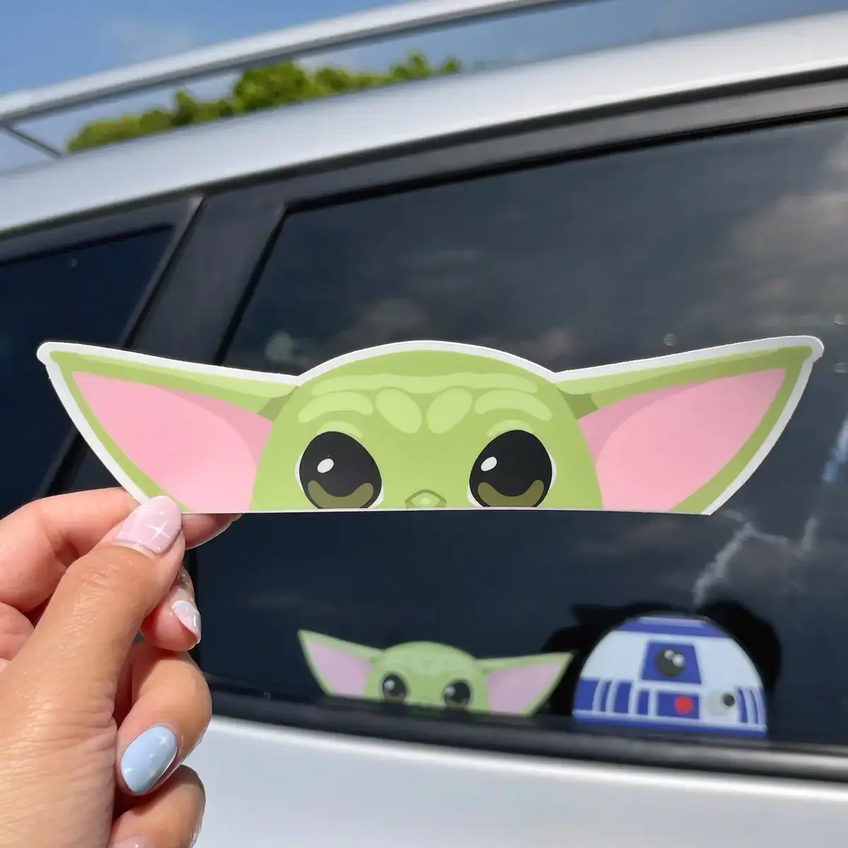 wish upon magic baby yoda decal