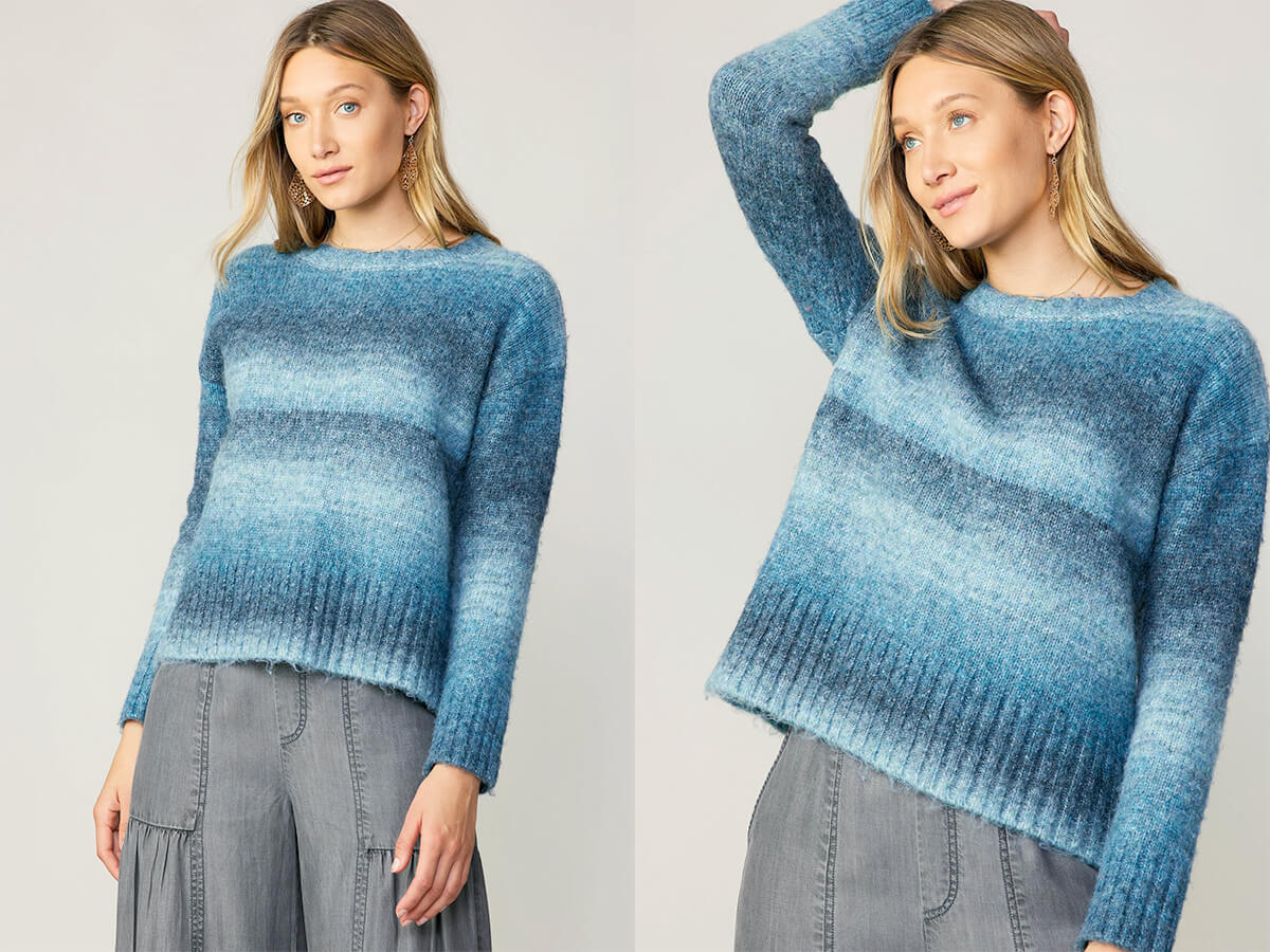 Current Air Gradient Sweater Top