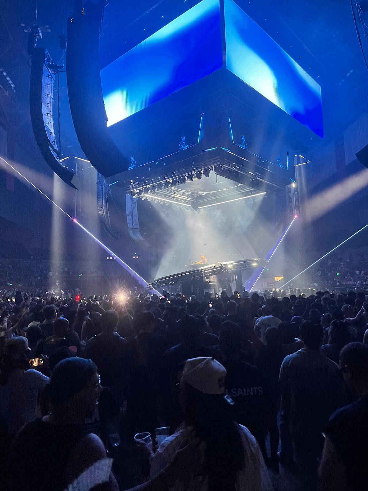 John Summit 360-degree stage at Cow Palace in San Franscisco